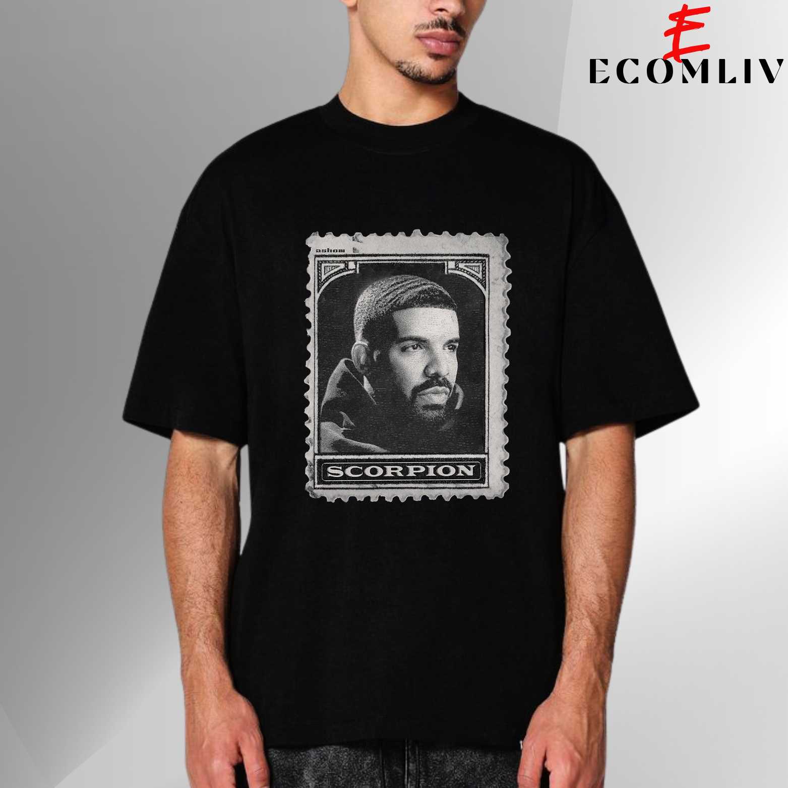 Drake Retro Tee, Old School Rap Look Throwback Vibes